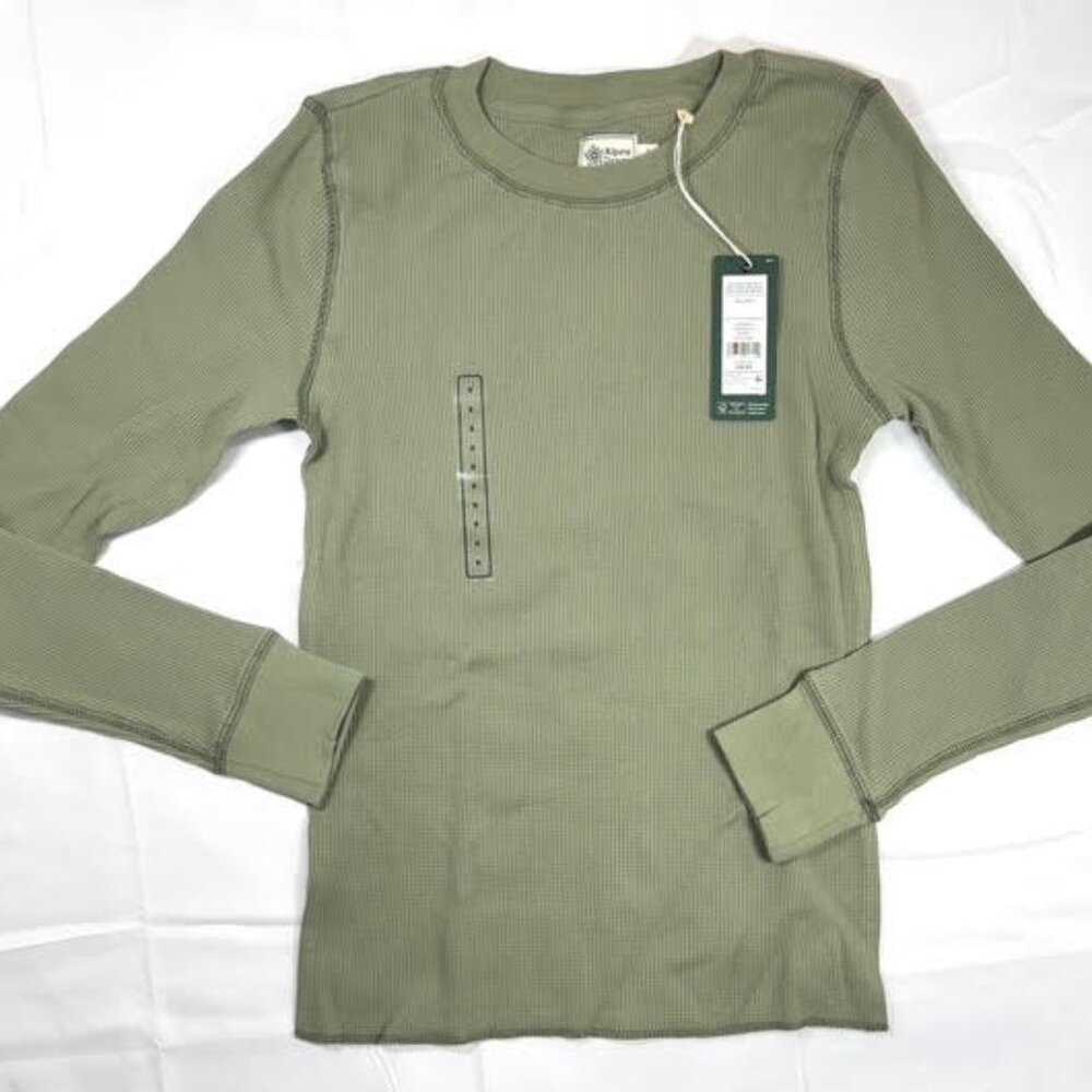 ALPINE DESIGN ' WOMENS ' PEAK WAFFLE LONG SLEEVE ' OLIVE HAZE ' SIZE SMALL